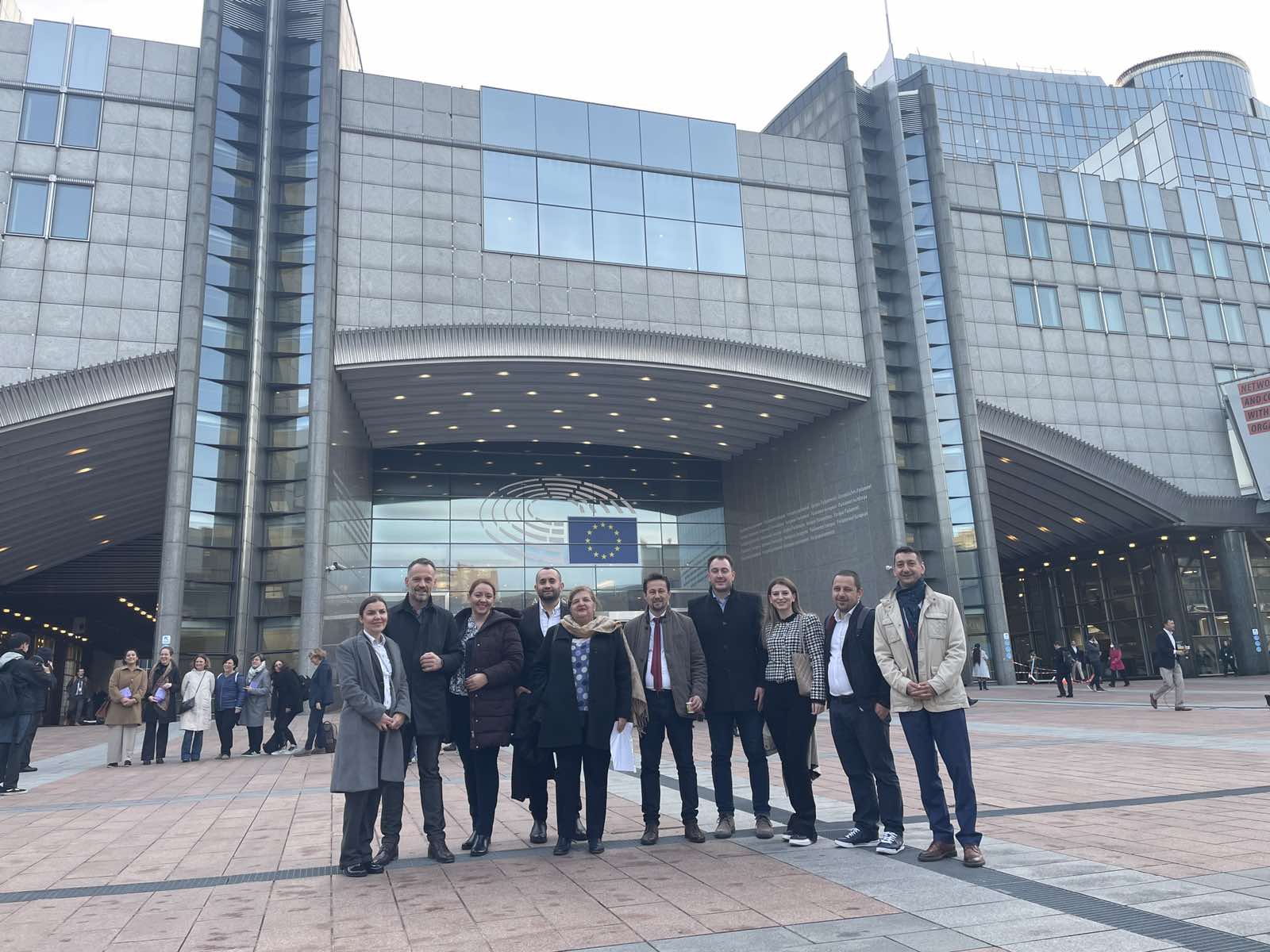 The RACs of the four political parties on a Study visit to Brussels